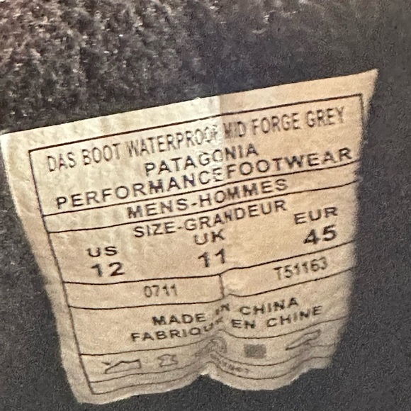 PATAGONIA Das WP Mid Lined Hiking Boots is forge grey - Picture 8 of 9